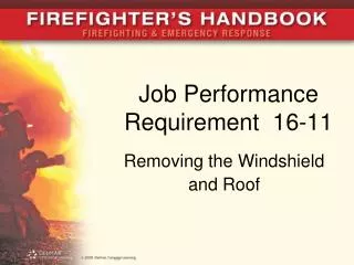 Job Performance Requirement 16-11