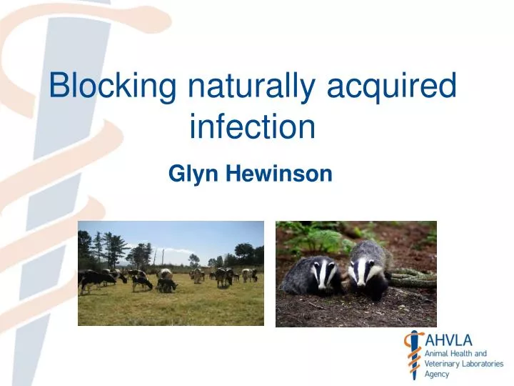 blocking naturally acquired infection