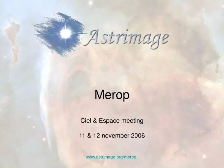 merop ciel espace meeting 11 12 november 2006