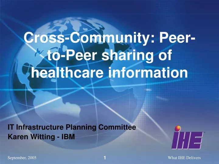 cross community peer to peer sharing of healthcare information