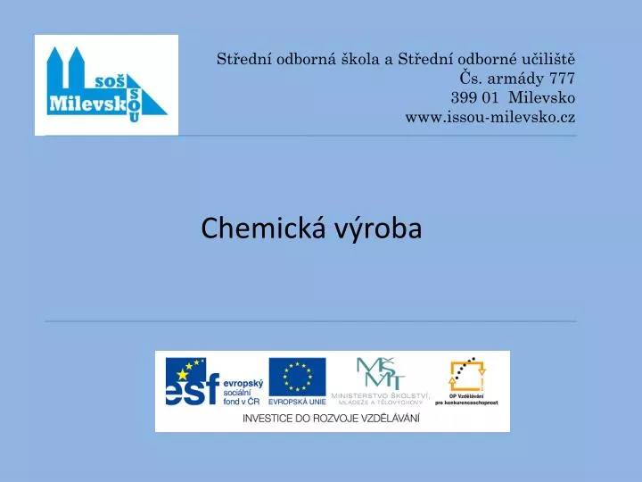 chemick v roba