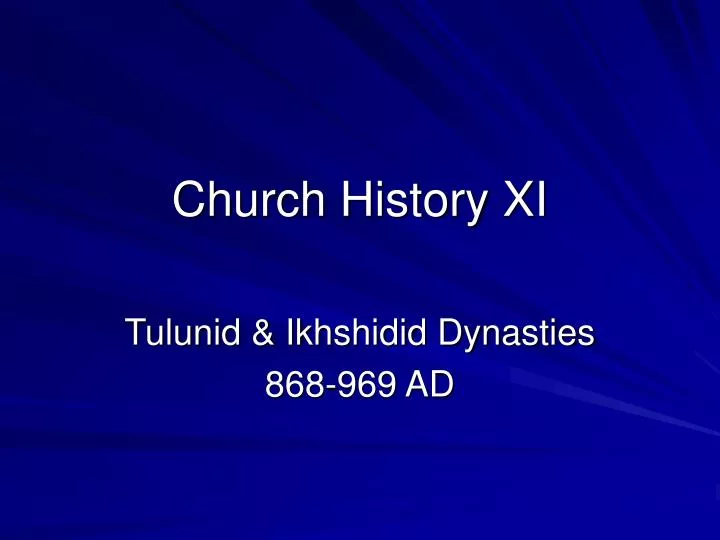 church history xi