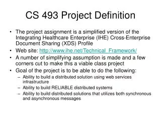 CS 493 Project Definition