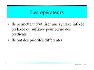 les op rateurs