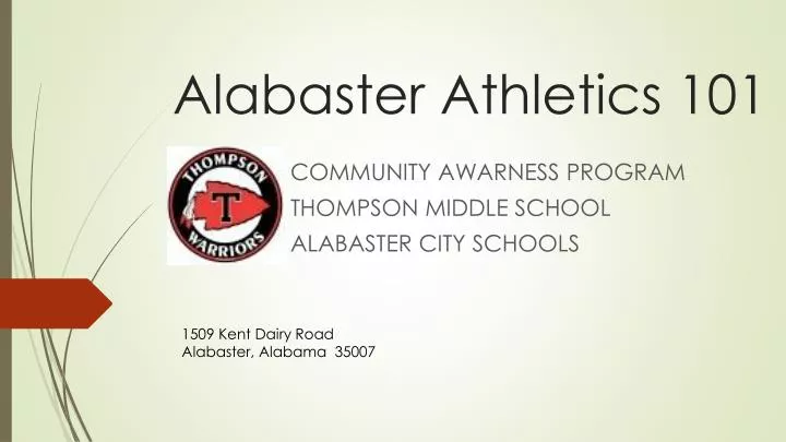 alabaster athletics 101