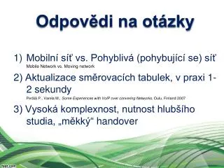 odpov di na ot zky