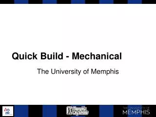 Quick Build - Mechanical