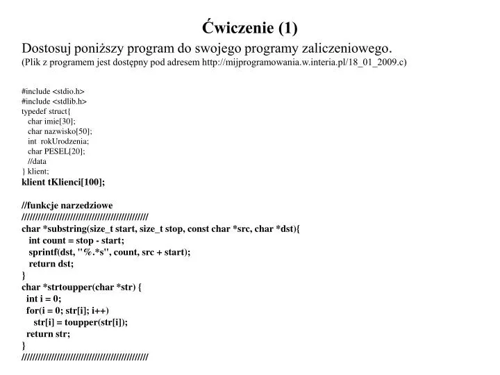 wiczenie 1