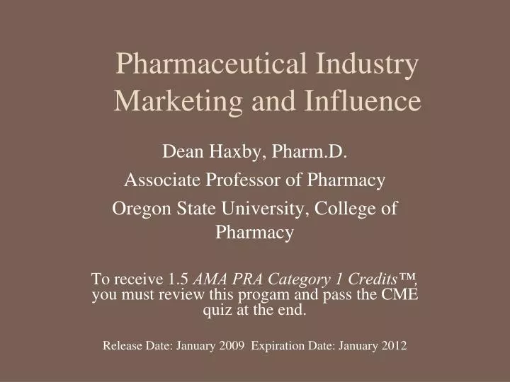 pharmaceutical industry marketing and influence