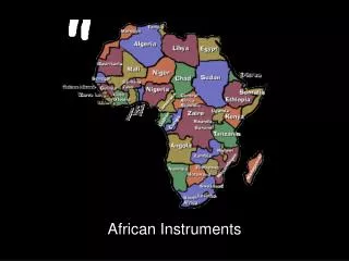 African Instruments