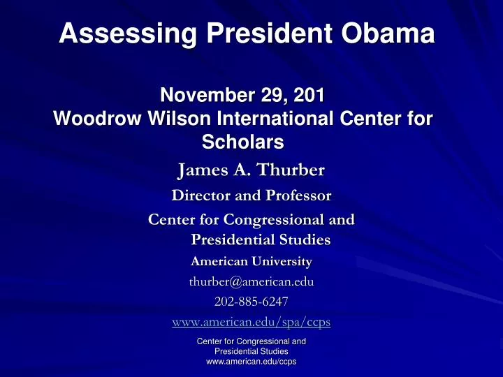 assessing president obama november 29 201 woodrow wilson international center for scholars
