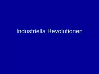 industriella revolutionen