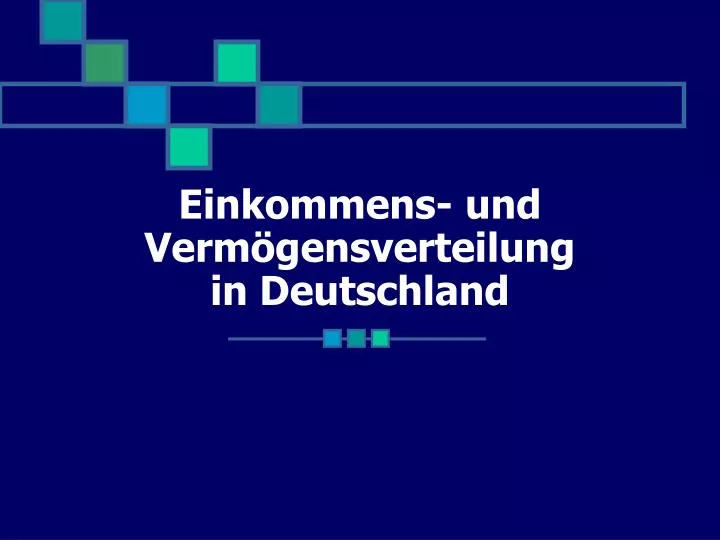 einkommens und verm gensverteilung in deutschland