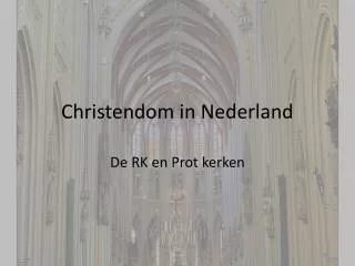Christendom in Nederland