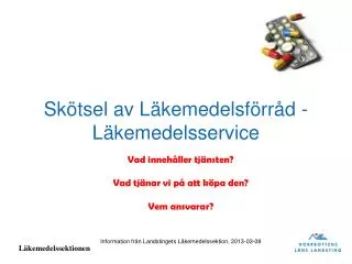 sk tsel av l kemedelsf rr d l kemedelsservice