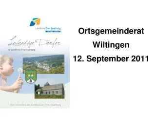 ortsgemeinderat wiltingen 12 september 2011