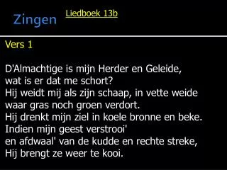 zingen