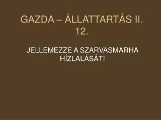 gazda llattart s ii 12