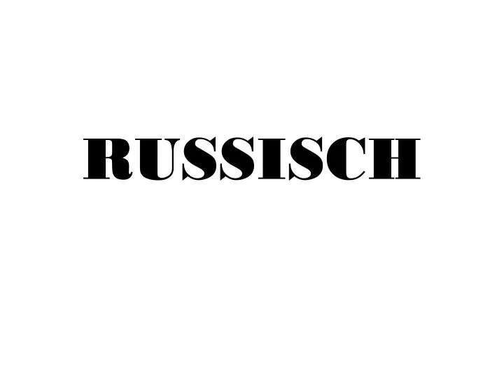 russisch