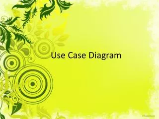 use case diagram