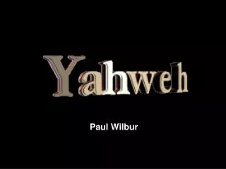 Paul Wilbur