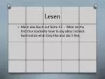 Lesen - slide 1