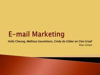 e mail marketing
