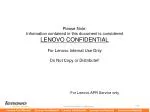 For Lenovo APR Service only - slide 1