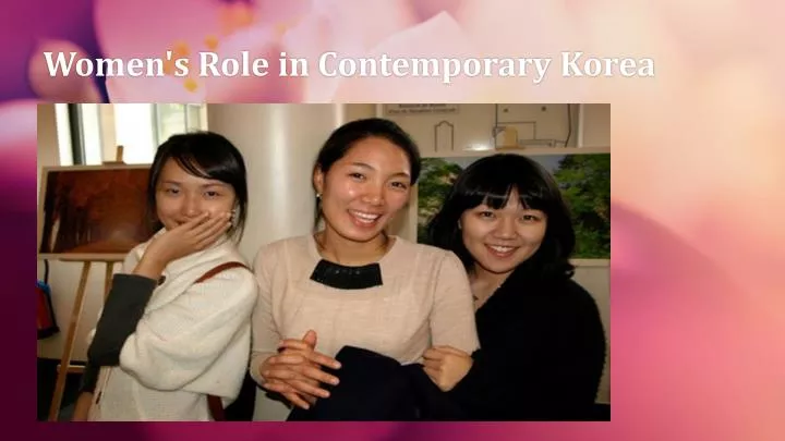 women s role in contemporary korea