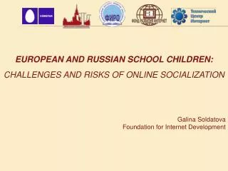 Galina Soldatova Foundation for Internet Development
