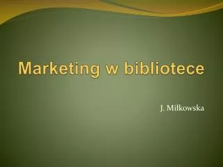 marketing w bibliotece