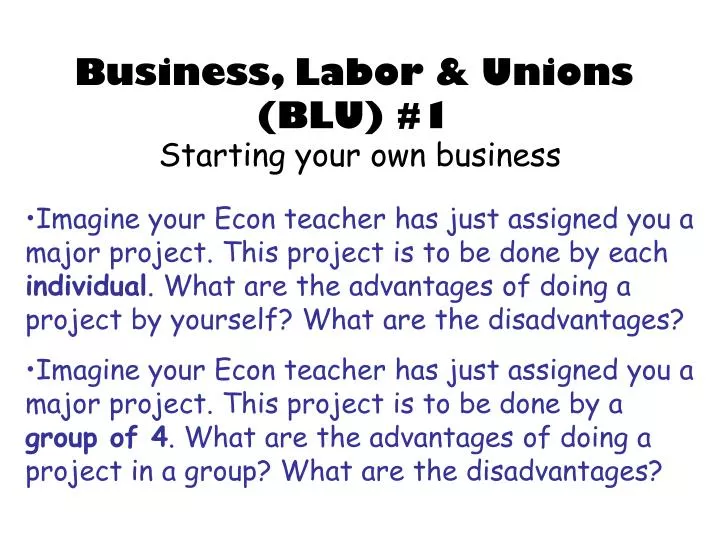 business labor unions blu 1