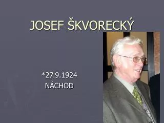 josef kvoreck