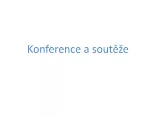 konference a sout e