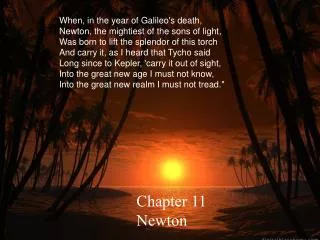 Chapter 11 Newton