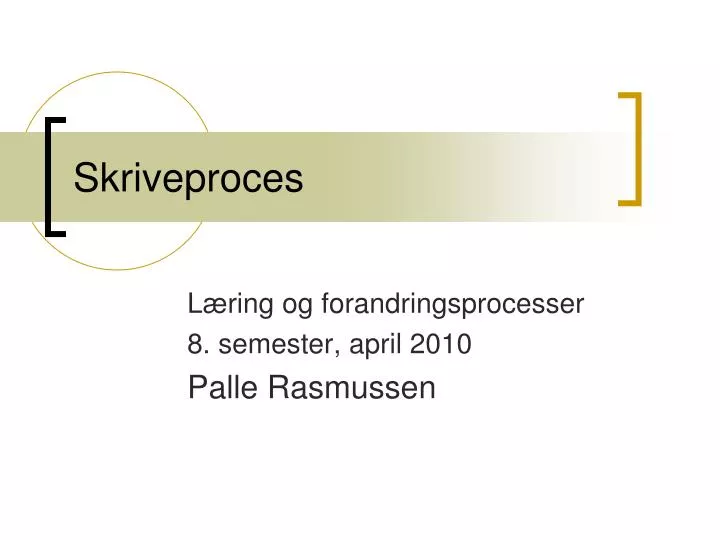 skriveproces