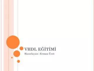 vhdl e t m