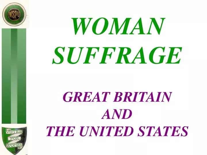 woman suffrage