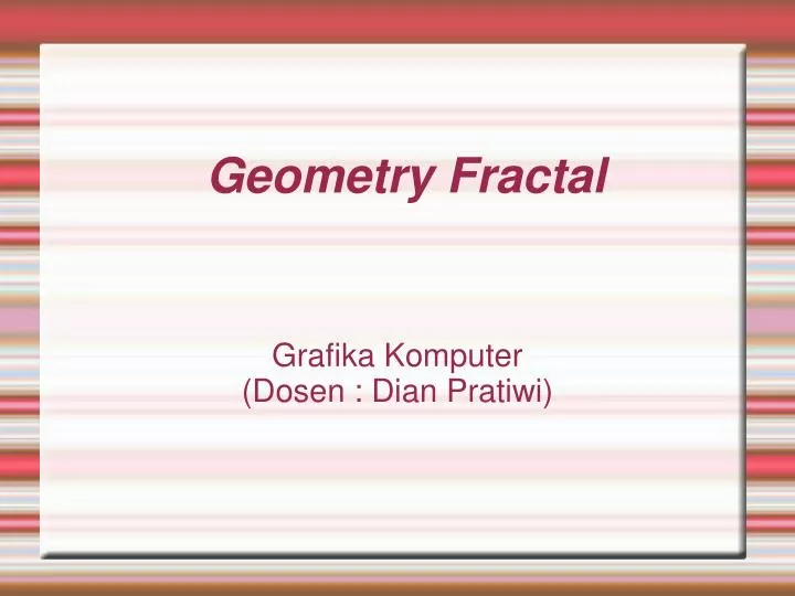 geometry fractal