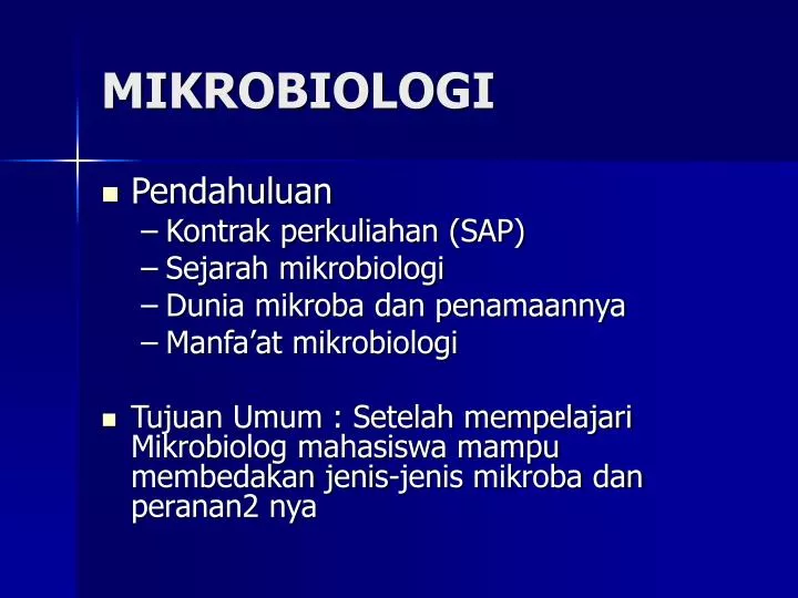 mikrobiologi