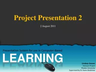 Presentation System for use in Computer-Based