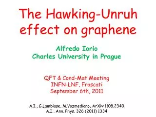The Hawking-Unruh effect on graphene