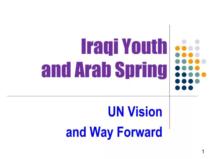 iraqi youth and arab spring