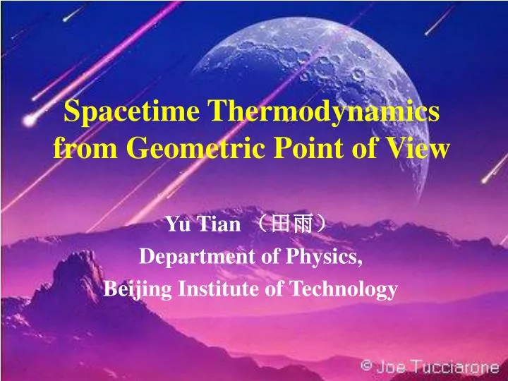 spacetime thermodynamics from geometric point of view