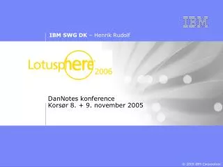 dannotes konference kors r 8 9 november 2005