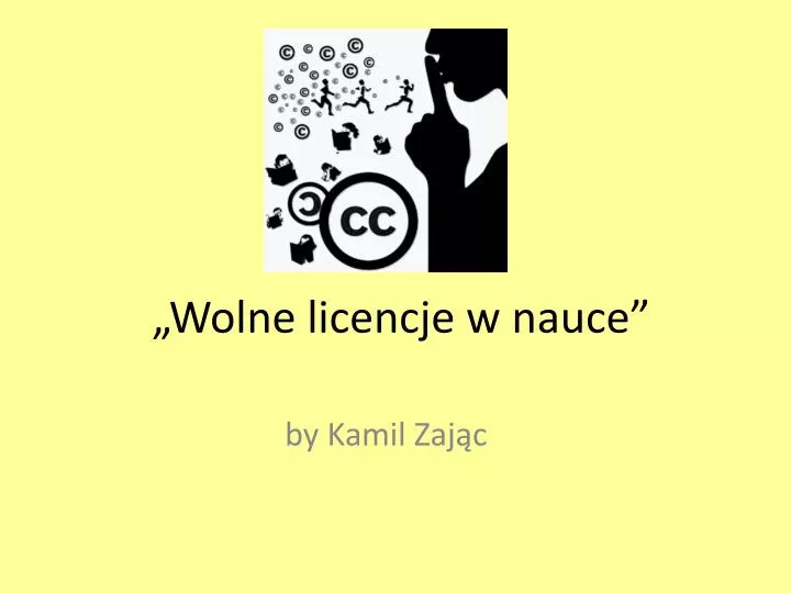 wolne licencje w nauce