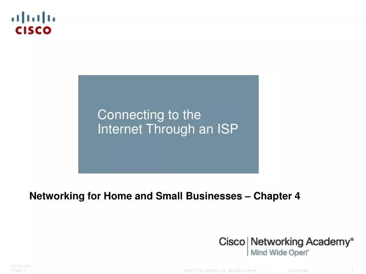 connecting to the internet through an isp