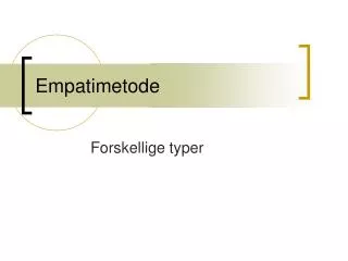 empatimetode