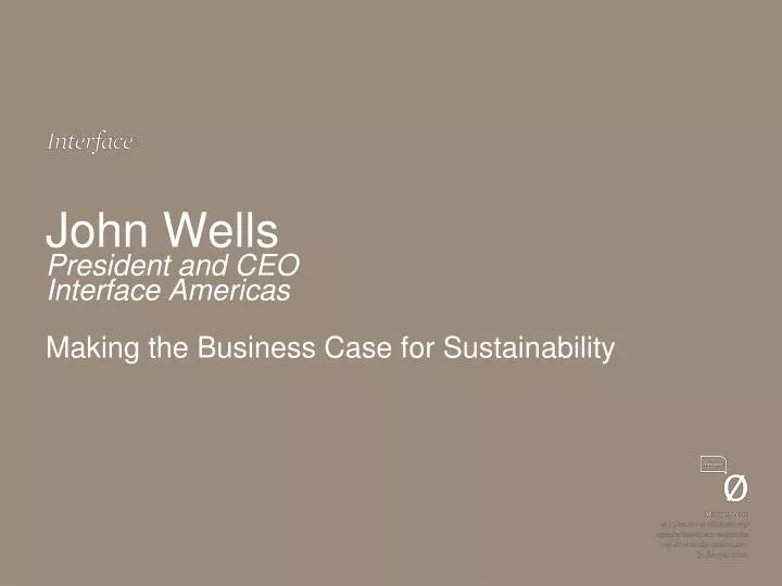john wells president and ceo interface americas