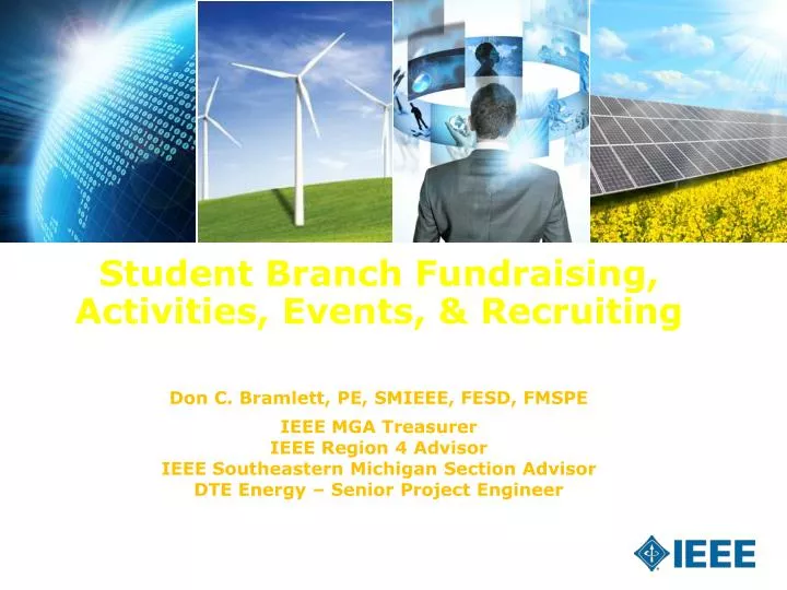 student branch fundraising activities events recruiting